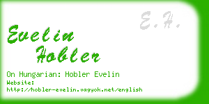 evelin hobler business card